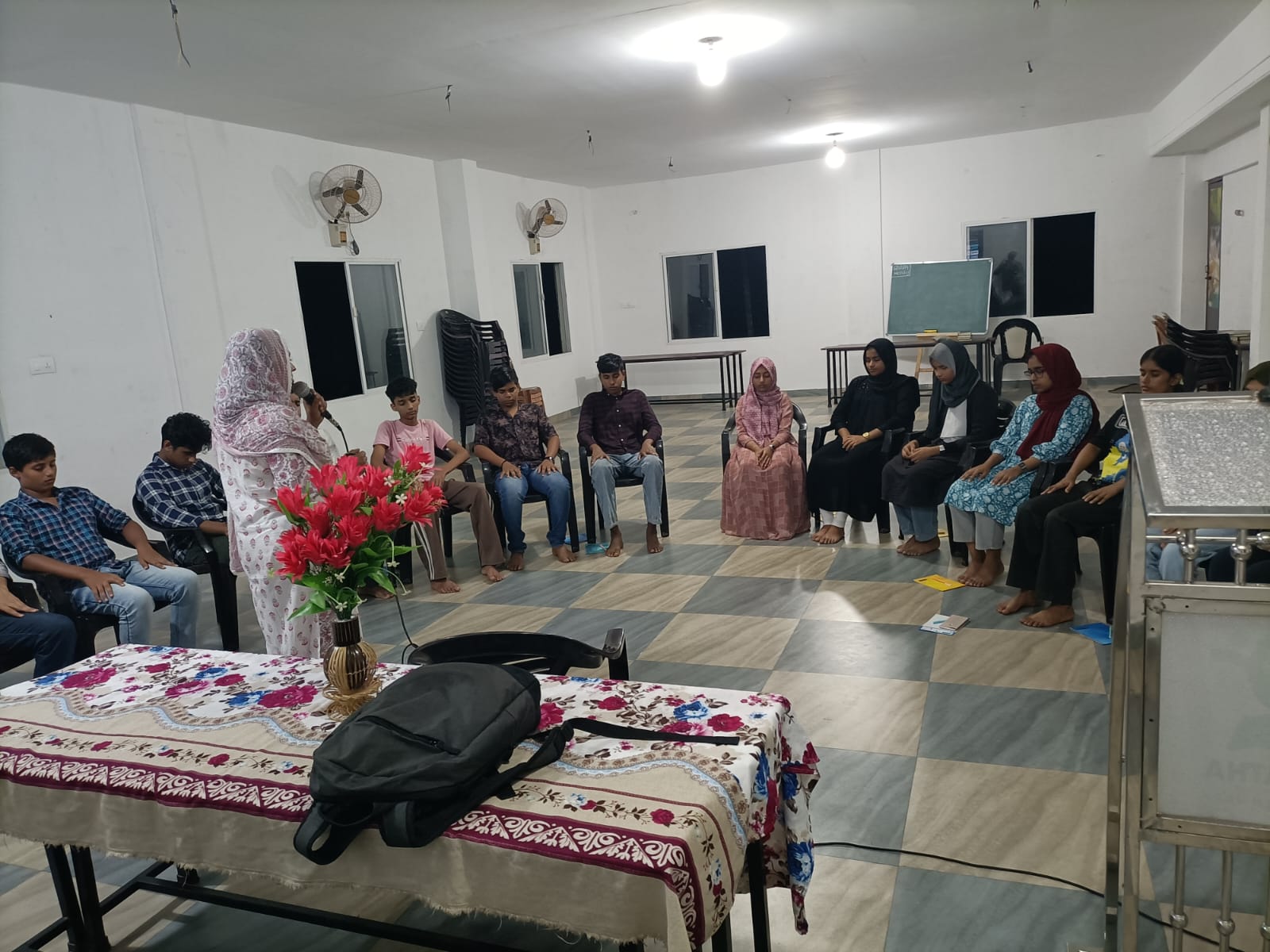Motivation and leadership class for youth participants